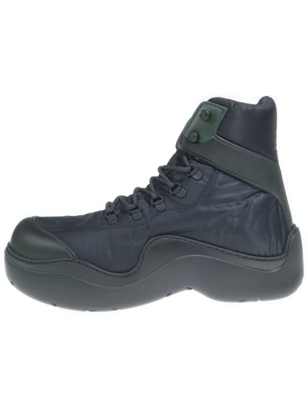 Bottega Veneta Puddle Ankle Boot Bomber Paddle Boots High Cut Black
